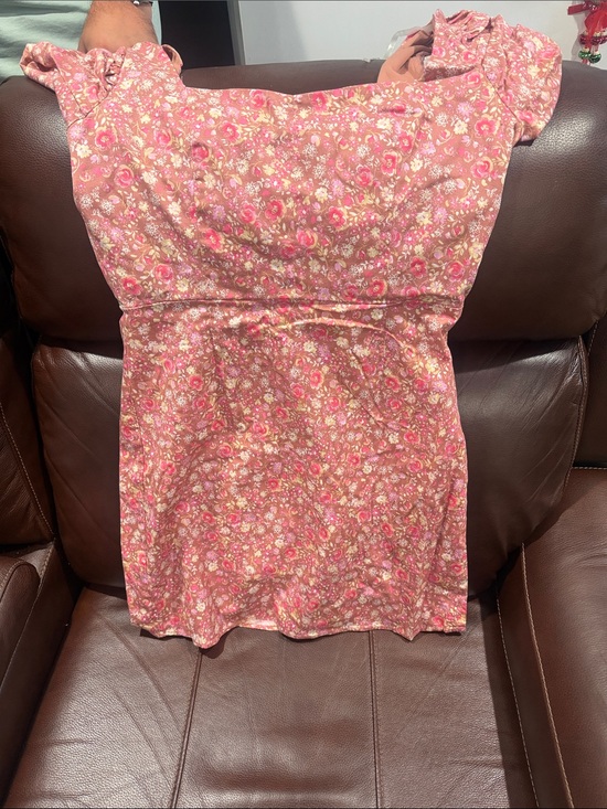 AUW Dresses & Skirts - AUW Pink Floral Mini Dress